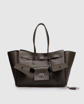 Balenciaga Чорна шкіряна сумка тоут Bel Air Carry All 8356702ABAW