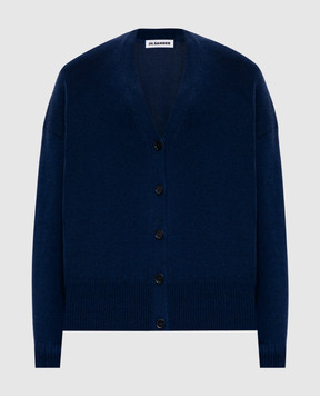 Jil Sander Синій кардиган з кашеміру J02HP0009J13206