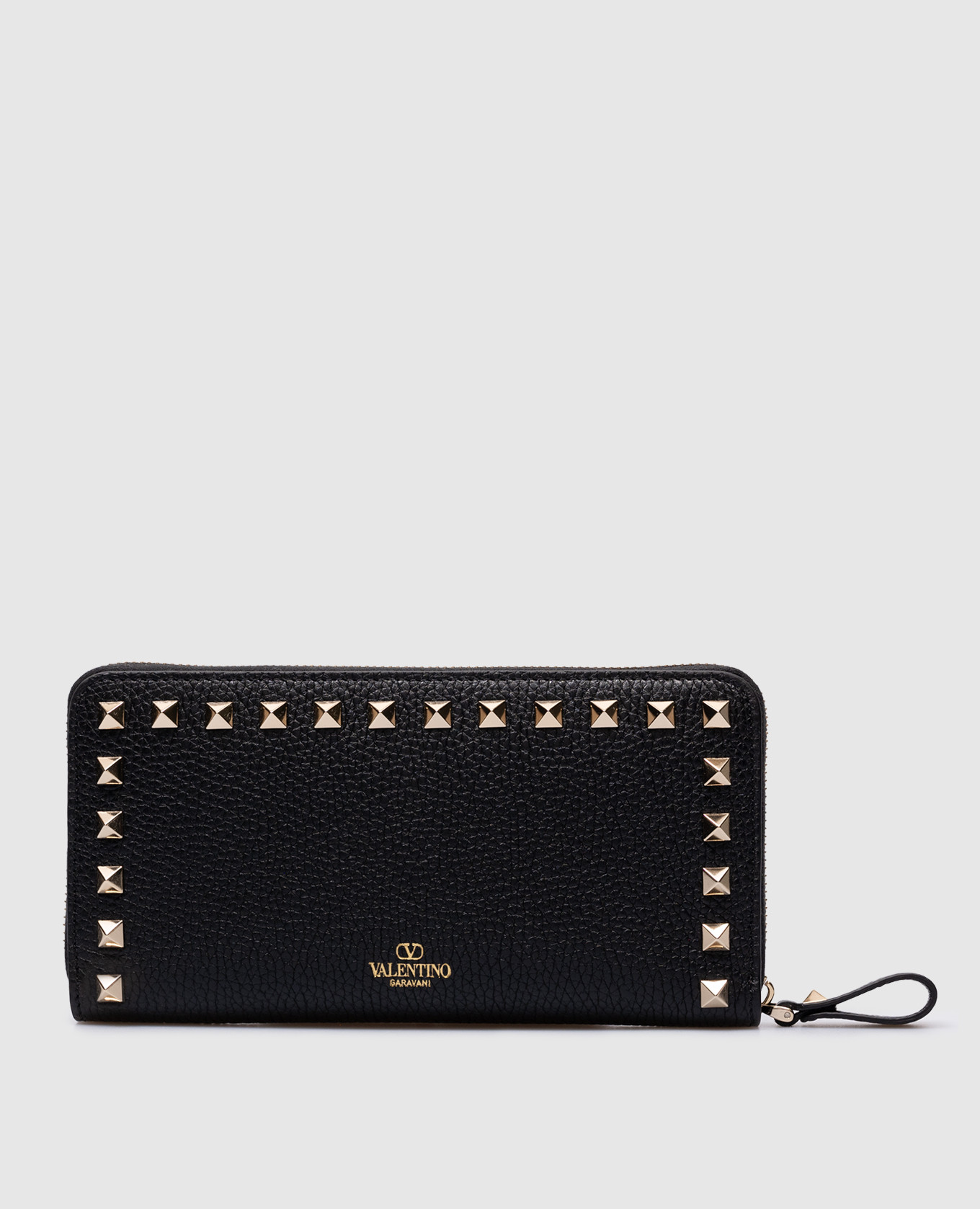 

Черный кожаный кошелек Rockstud, Кошельки
