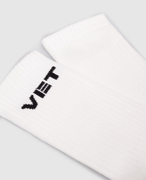 Vetements Білі шкарпетки з логотипом UH76SO250Wm