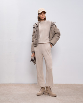 Brunello Cucinelli Бежевий светр з кашеміру M12193400