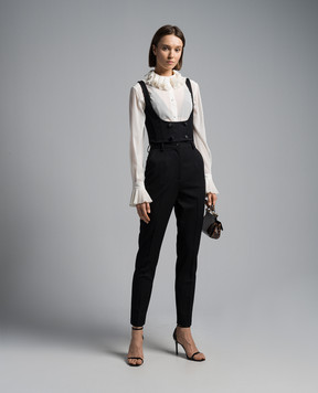 Dolce&Gabbana Біла блуза з шовком F5S22TFUAFU