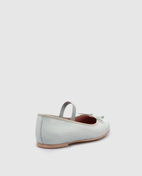 Pretty Ballerinas Дитячі шкіряні лаковані блакитні балетки Hannah 48404