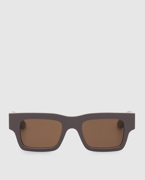 Alexander McQueen Коричневые солнцезащитные очки с логотипом. 832526J0749