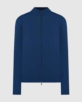 Canali Синий кардиган MK00145C0022