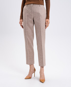 Ermanno Scervino Бежеві штани з вовною D476P300JBG
