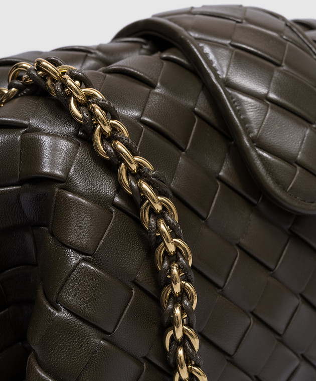 Bottega Veneta - Кожаная сумка Lauren 1980 цвета хаки 785807V40Z1