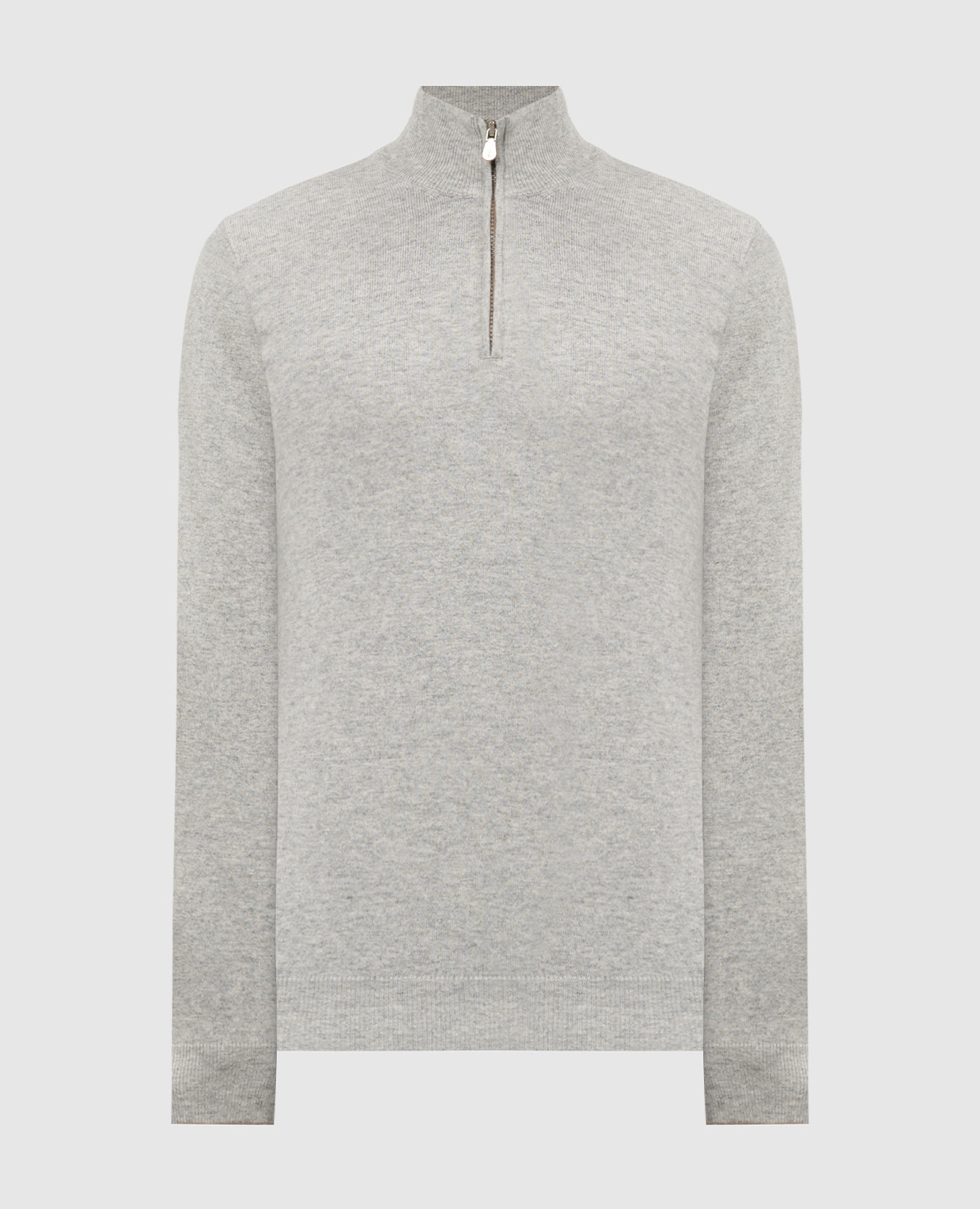 

Серый меланжевый джемпер из кашемира, Джемпера