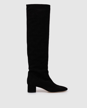 Aeyde Черные замшевые сапоги Willa KBDUBR45RO115FW24800022