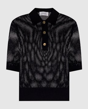 Max Mara Sportmax Чорне ажурне поло CASTA CASTA