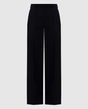 Balmain Черные брюки из шерсти мериноса EF0PO160WC09