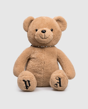 Palm Angels Коричневый рюкзак в виде медведя Bear in mind с логотипом PWNB012C99FAB001