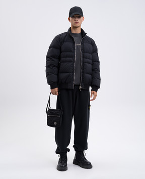 Stone Island Чорна пухова куртка з логотипом K2S154100039S0028