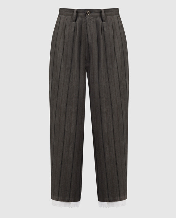 Pants in a khaki stripe