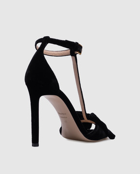 Tom Ford Черные бархатные босоножки BRIGITTE W3339TVE001G