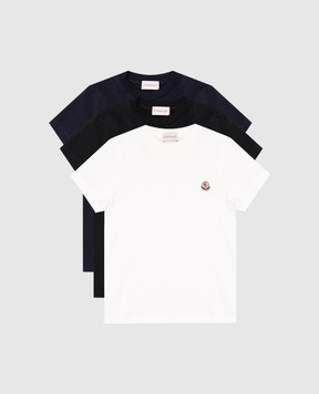 Moncler ENFANT Детский набор футболок с логотипом. K19548C0001989AT9810