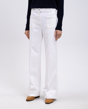 Victoria Beckham Белые джинсы клеш Alina 1325DJE005218TR