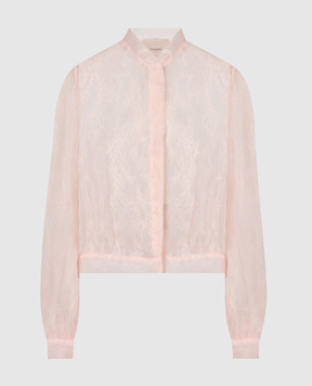 Twinset Розовая блуза с кружевом 241TP2020