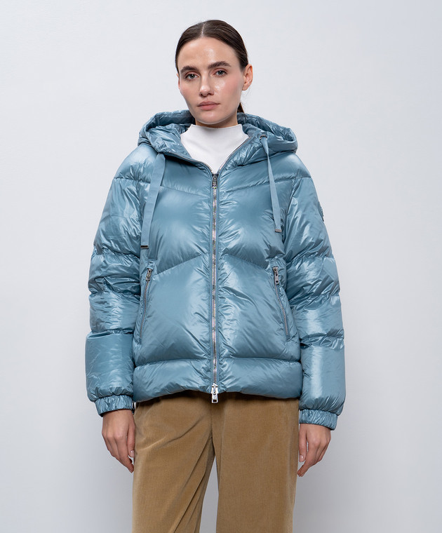 Woolrich Блакитний пуховик Aliquippa CFWWOU0927FRUT3085 зображення 3