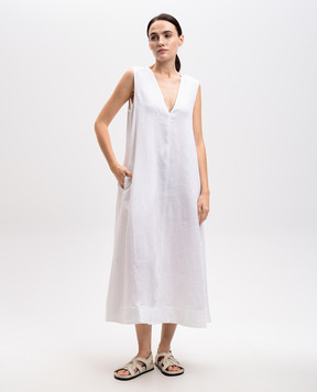 Asceno Біла сукня Nisha з льону D047F39C02