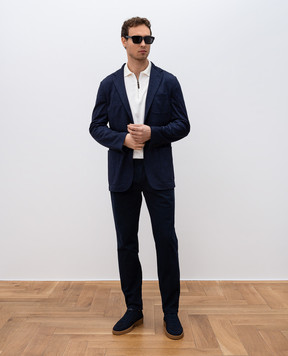 Canali Синій піджак з вовною JR03072J0147