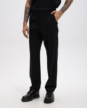 MSGM Черные брюки из шерсти 3740MP08247506