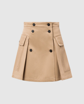Max Mara Weekend Бежевая юбка мини ZEBIO на запах ZEBIO
