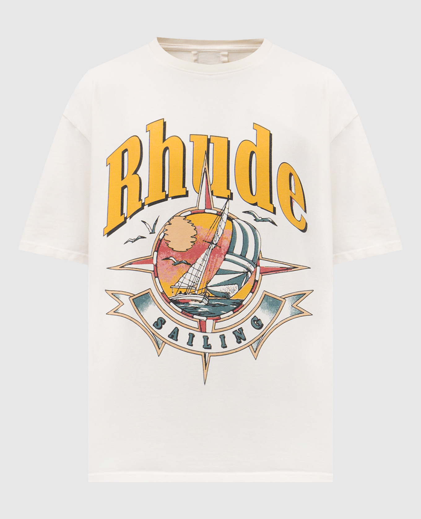 

Белая футболка Port De Rhude, Белый, Футболки