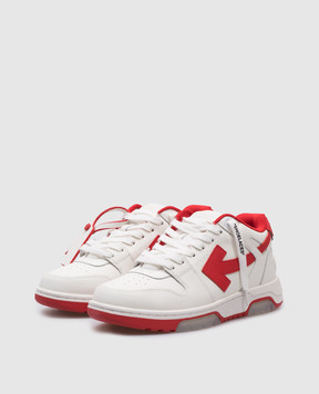 Off-White Белые кожаные кроссовки Оut Оf Оffice OWIA259F24LEA002