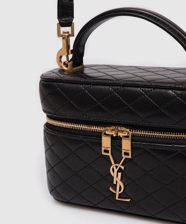 Saint Laurent Чорна шкіряна сумка GABY 7667311EL07 зображення 4
