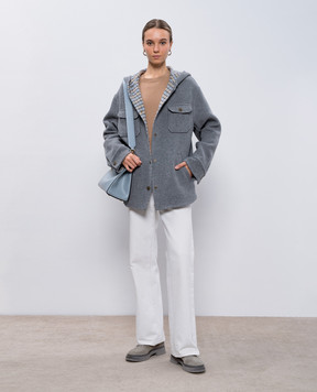 Etro Сіра куртка з вовни і кашеміру WRBA002999TU2G6