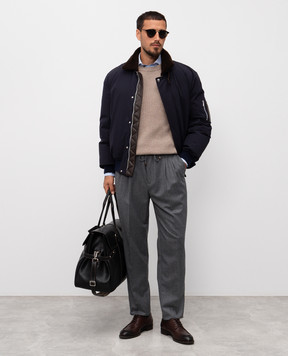 Brunello Cucinelli Бежевий светр з кашеміру M2274100