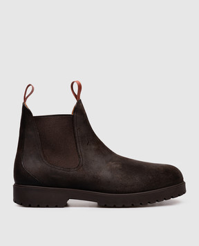 Loro Piana Коричневые замшевые челси Dover Walk FAP6922