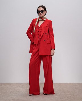 Max Mara Красный жилет ZUAI из шерсти ZUAI