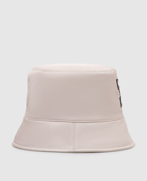 Off-White Бежевая панама с вышивкой эмблемы Arrow OMLA034S25FAB001