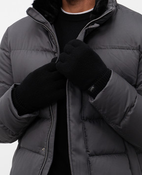 Woolrich Черные перчатки с шерстью с логотипом CFWOAC0347MRUF0659