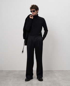 Jacob Lee Черные брюки из шерсти MWP011AW24GB