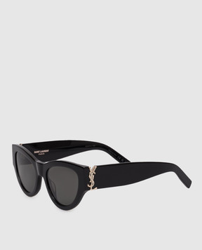 Saint Laurent Чорні сонцезахисні окуляри з логотипом 671762Y9901