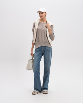 Allude Бежевый джемпер из кашемира 24511111