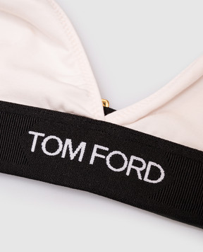 Tom Ford Рожевий ліф з логотипом BRJ009JEX011