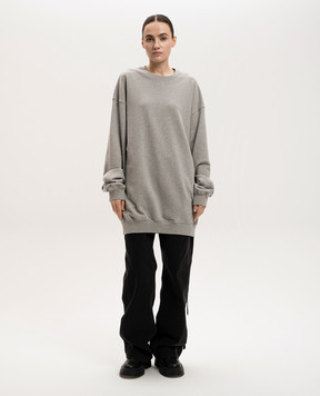 Ann Demeulemeester Серый меланжевый свитшот Sunset Bleeding B0012584FA186