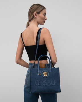 Versace Синя сумка-тоут La Medusa 10058611A04287