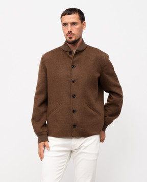 Loro Piana Коричнева куртка Rik з кашеміру FAP7445