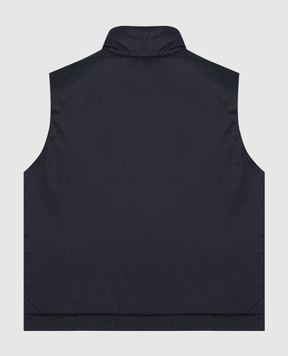 Stone Island Дитячий синій жилет з патчем логотипа K2S16G100004S02031012