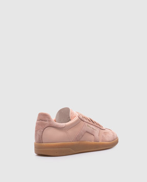 Santoni Розовые кожаные кроссовки DBS Oly WBPL61244FARSLYA