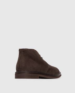 Brunello Cucinelli Коричневые замшевые дезерты Chukka MZUPEAE817
