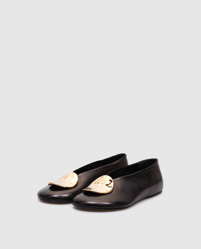 Jil Sander Чорні шкіряні балетки J15WZ0029P4864