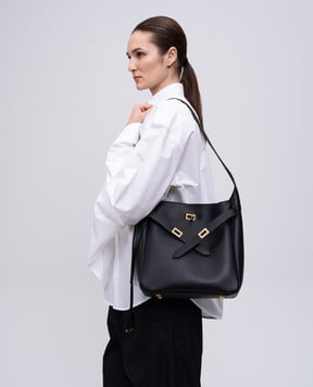 Balenciaga Черная кожаная сумка Bel Air 8110182ABAV