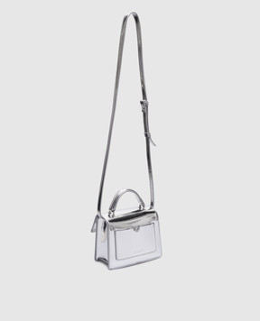 Off-White Серебряная сумка мини Jitney OWNP063F24FAB002
