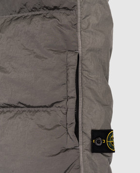 Stone Island Дитячий пуховий жилет кольору хакі з логотипом K2S16G100001S00191012